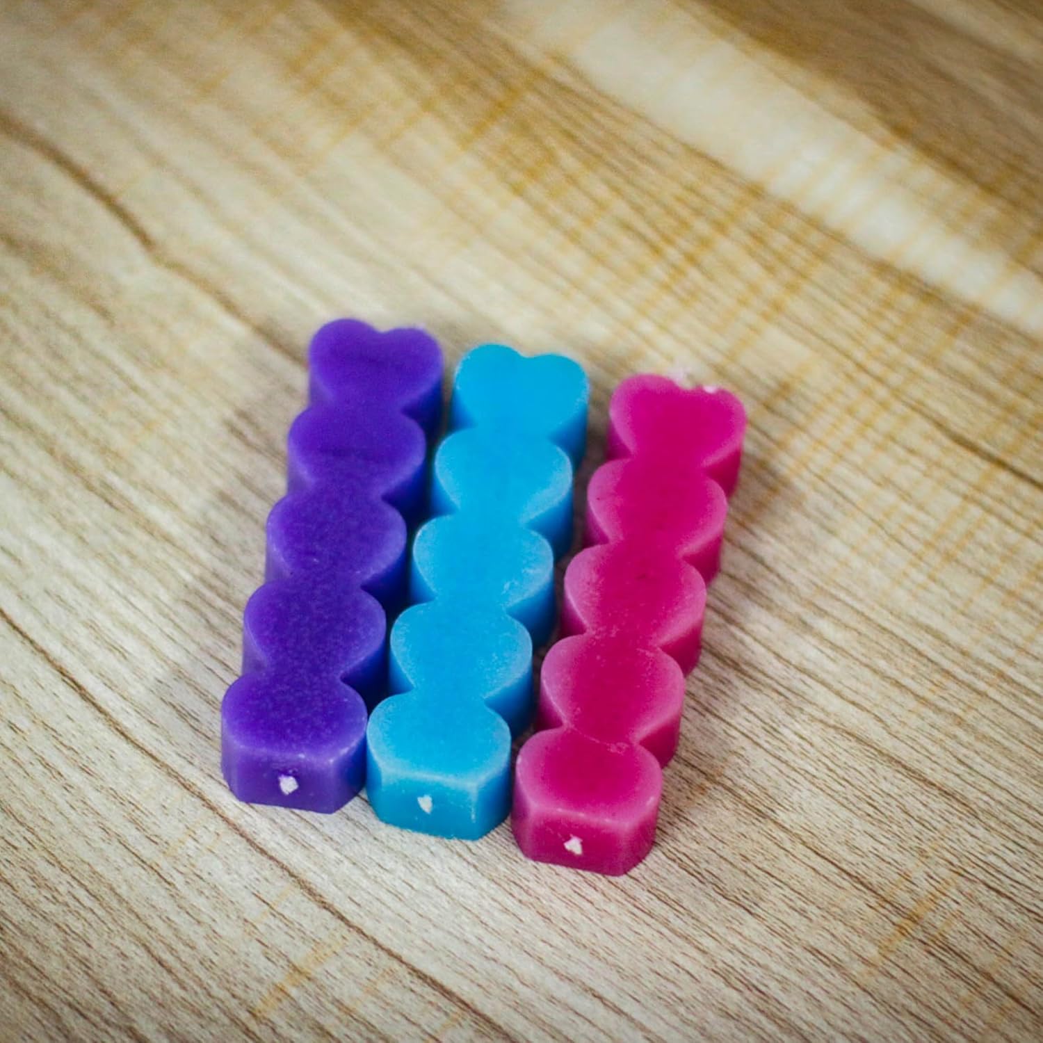 3-Piece Connected Heart Scented Candle Set – Romantic Rose, Jasmine & Apricot Scents – Valentine’s Day, Wedding, Date Night & Home Décor Gift Its Tayyab's