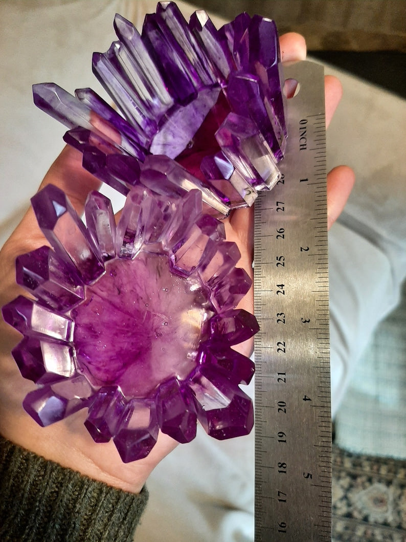 Resin Crystal LED Candle Holders Tea Candle Holder Resin Crystal Tea Light Holder Resin Home Décor Candle Holder