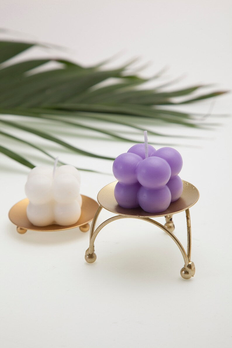 6 Mini Bubble candle scented - Wedding Favor - Handmade Home Décor - Pastel colors - Baby Shower Gift - Mothers' Day Gift