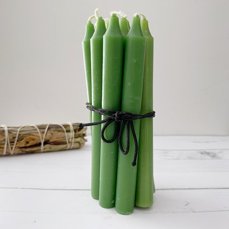 Pack of 10 Colorful 6 Inch scented Dinner Stick Candles for Home, Parties, and Events