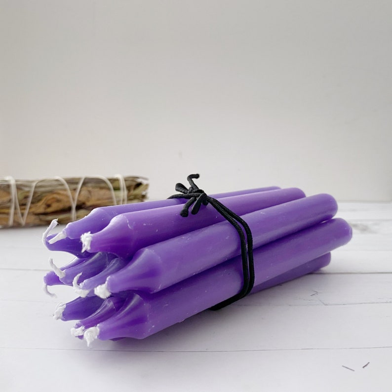 Pack of 10 Colorful 6 Inch scented Dinner Stick Candles for Home, Parties, and Events