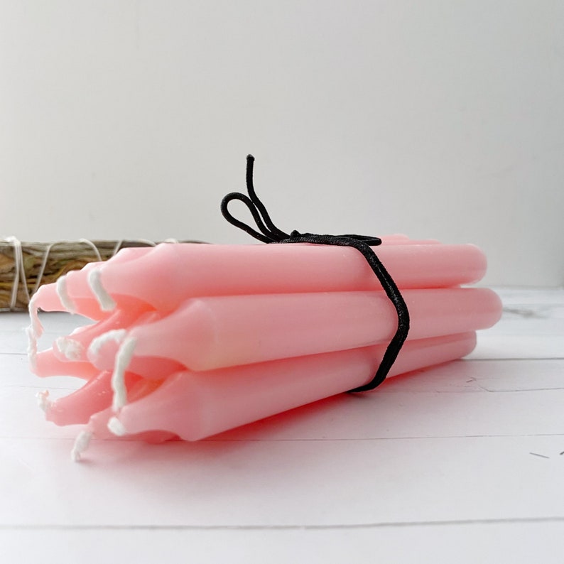 Pack of 10 Colorful 6 Inch scented Dinner Stick Candles for Home, Parties, and Events