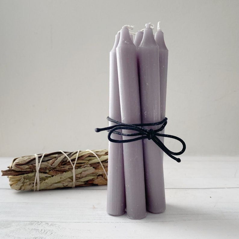 Pack of 10 Colorful 6 Inch scented Dinner Stick Candles for Home, Parties, and Events