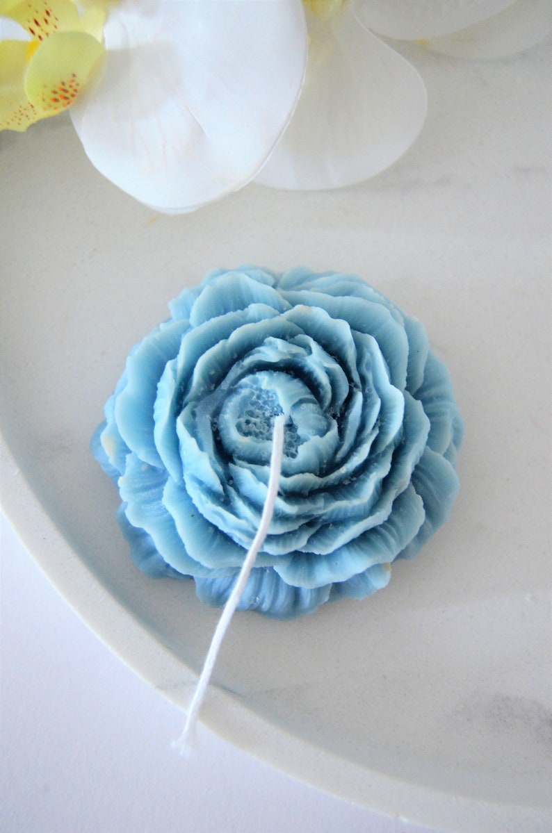 Perfect Peony (4 PC) Flower Scented Candle - Rose Shaped Candle - Natural Paraffin Wax Candle - Handmade Gift - House warming Gift - Home Décor