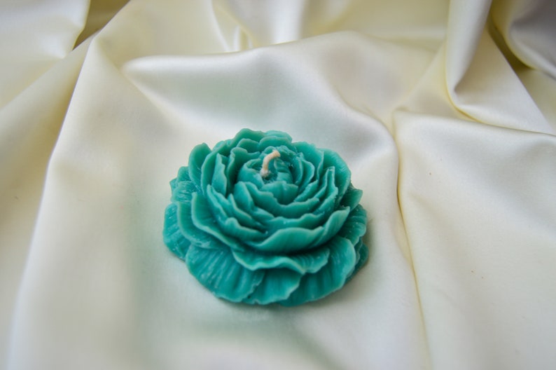 Perfect Peony (4 PC) Flower Scented Candle - Rose Shaped Candle - Natural Paraffin Wax Candle - Handmade Gift - House warming Gift - Home Décor