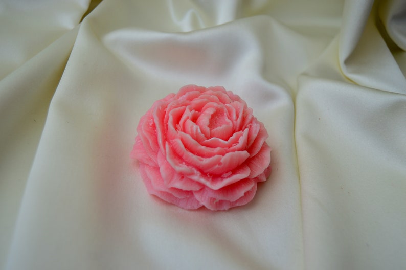 Perfect Peony (4 PC) Flower Scented Candle - Rose Shaped Candle - Natural Paraffin Wax Candle - Handmade Gift - House warming Gift - Home Décor
