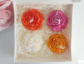 Peony Flower Candle ( 4 PC ) in Gift Box Romantic Candle