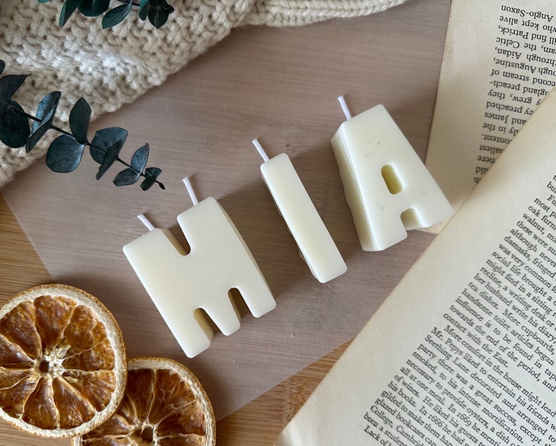 Birthday Party - Unique Letters Candles - Cake toppers - Birthday Candle - Cake Decorations - Custom candle - Baby shower Name Candles