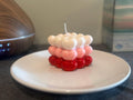 Bubble Heart Candle 2 PCS - Valentine's Day Gift - love candle gift - Perfect Handmade Gift for her - Anniversary Gift - Paraffin Wax Vegan Candle