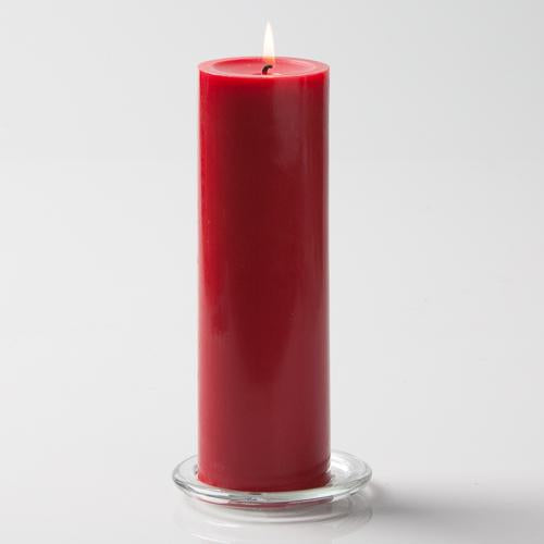 6-inch Pillar Candle - Paraffin Wax, Cotton Wick, Home Décor and Gift