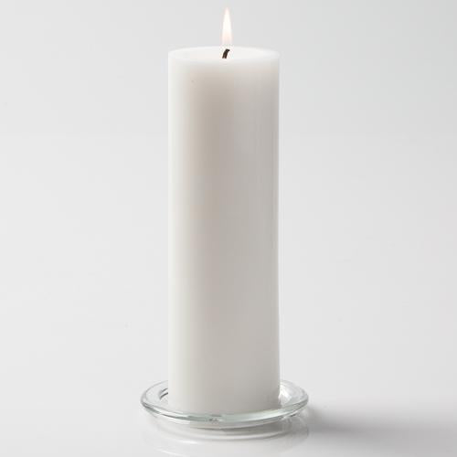 6-inch Pillar Candle - Paraffin Wax, Cotton Wick, Home Décor and Gift